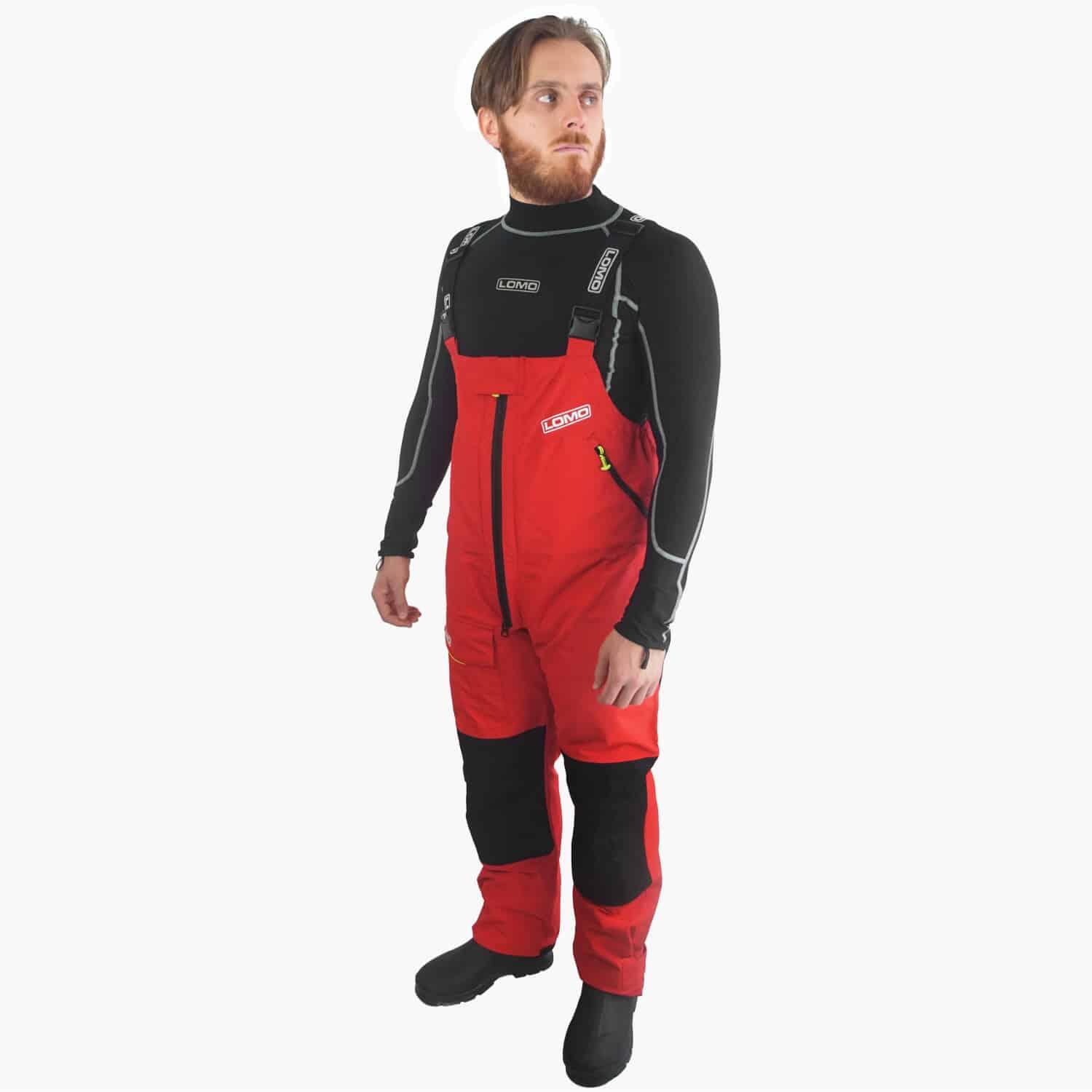 Lomo Coriolis Offshore Sailing Salopettes - Red 2/7