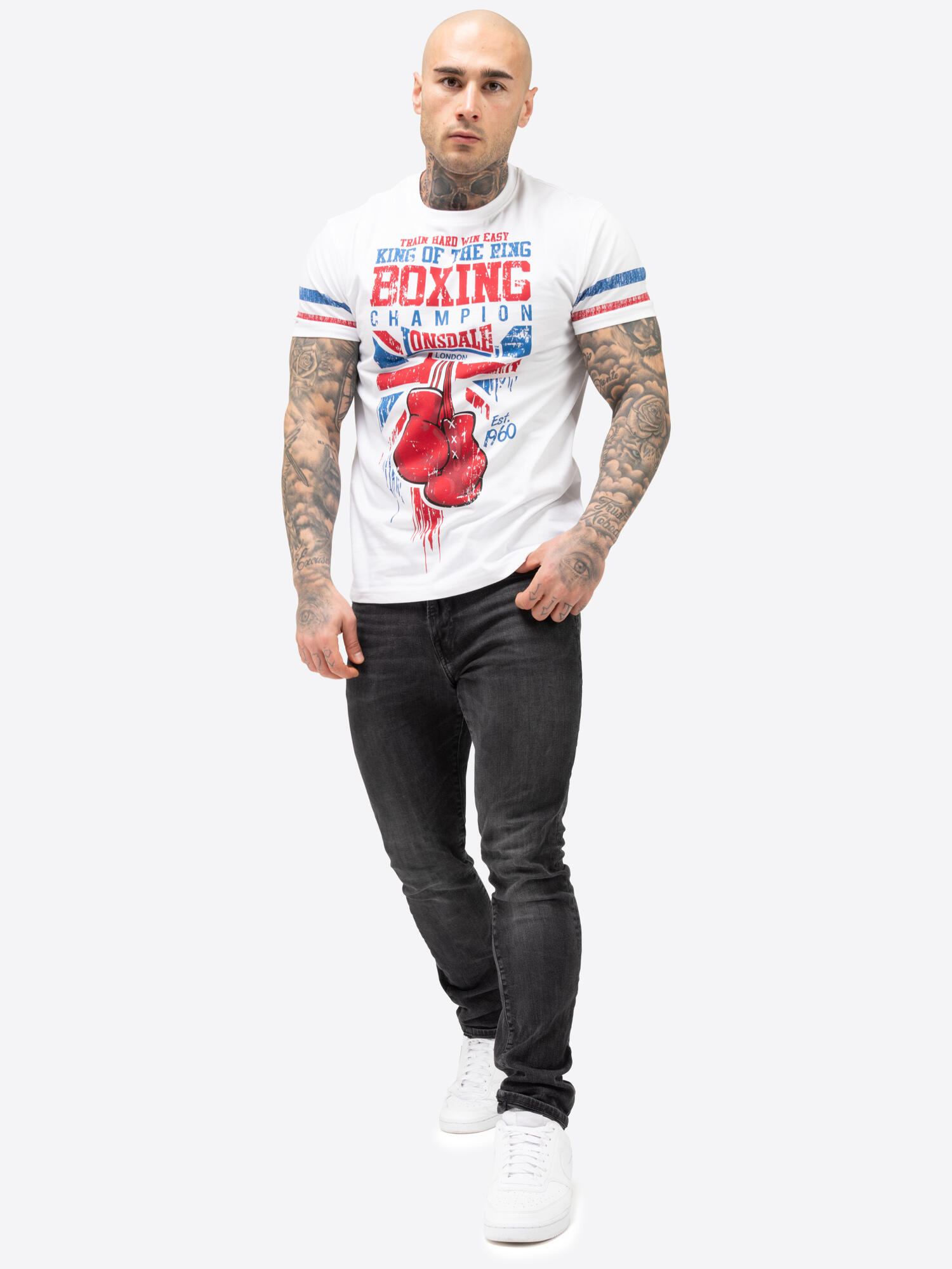 LONSDALE Heren-T-shirt normale pasvorm KRUIMMER 3/6