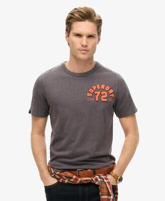 T-shirt met korte mouwen superdry vintage athletic chest