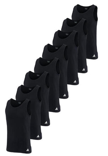 adidas Herren Unterhemd Tank Top Baumwolle Sportswear 8er Pack