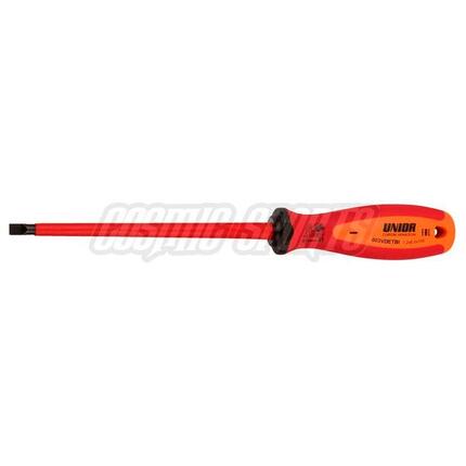 Unior 603VDETBI Elektriker-Schraubendreher TBI, 0.4x2.5mm, red