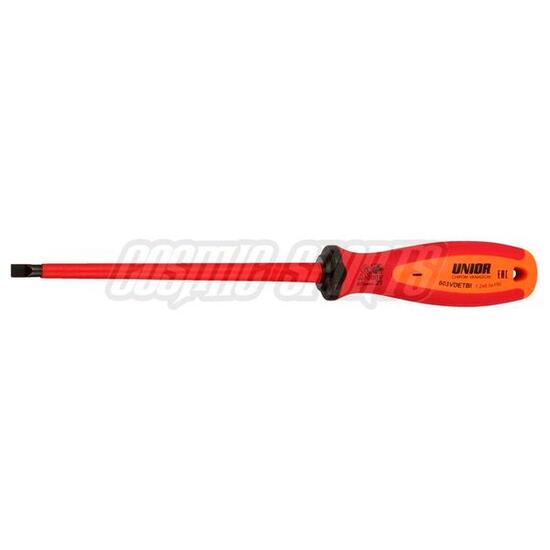 Unior 603VDETBI Elektriker-Schraubendreher TBI, 0.4x2.5mm, red