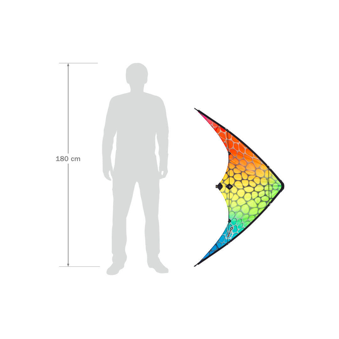 Stunt Kite HQ Orion Gradient Mesh 102189 Rainbow 140 x 74 cm 3/3