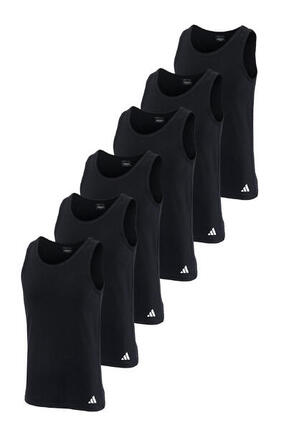 adidas Herren Unterhemd Tank Top Baumwolle Sportswear 6er Pack