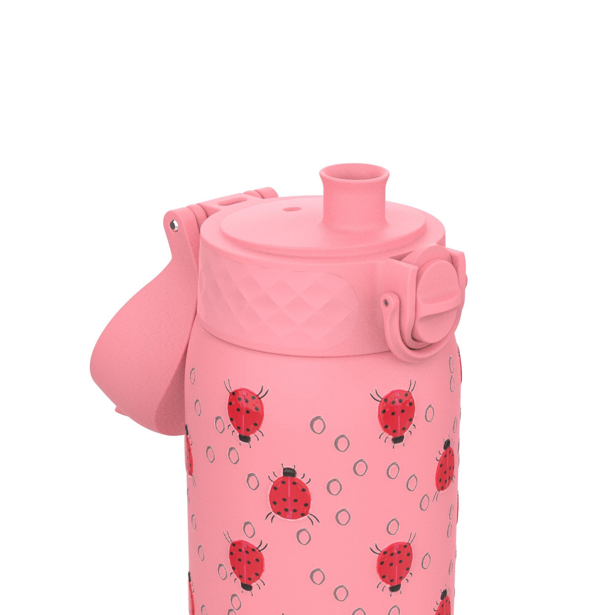 Leak Proof Thermal Steel Water Bottle, Vacuum Insulated, Ladybugs, 320ml (11oz) 3/7
