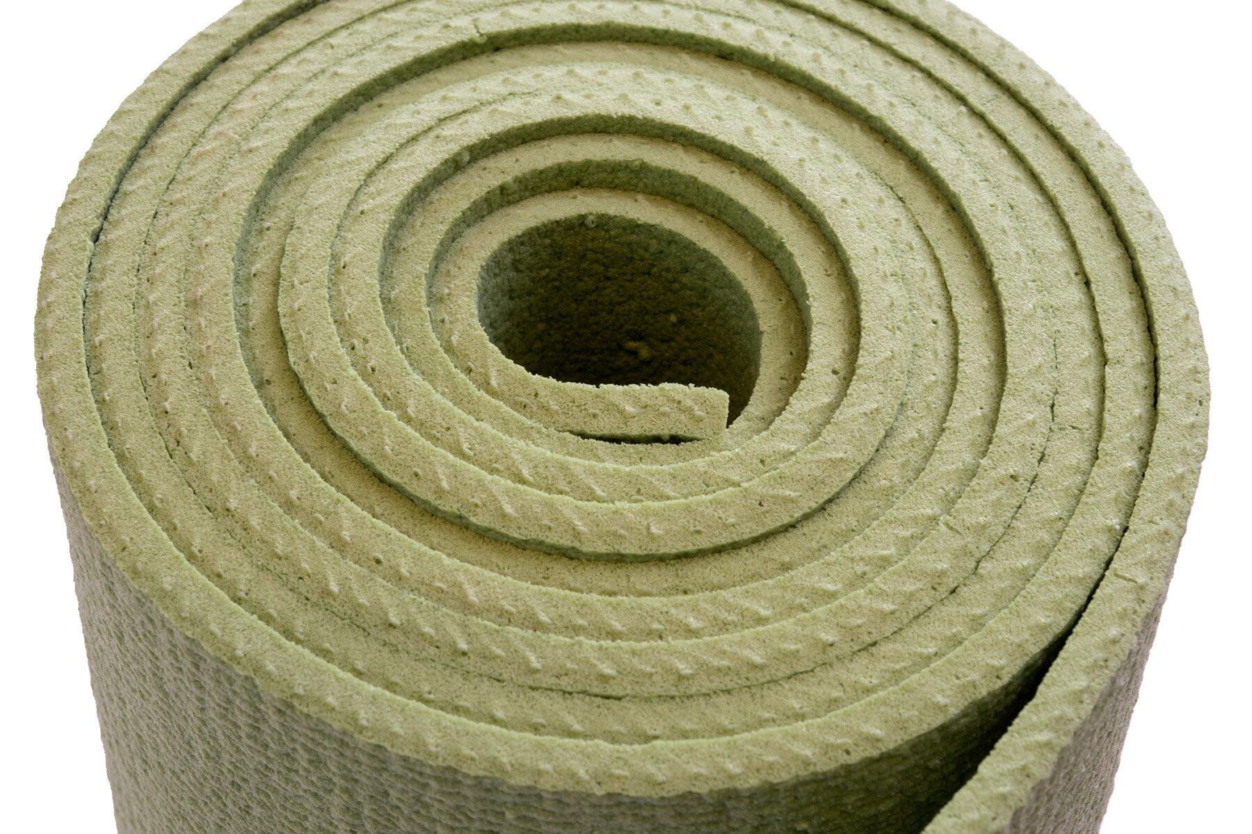 Lotus Yogamat studio olijfgroen extra lang en breed 3/4