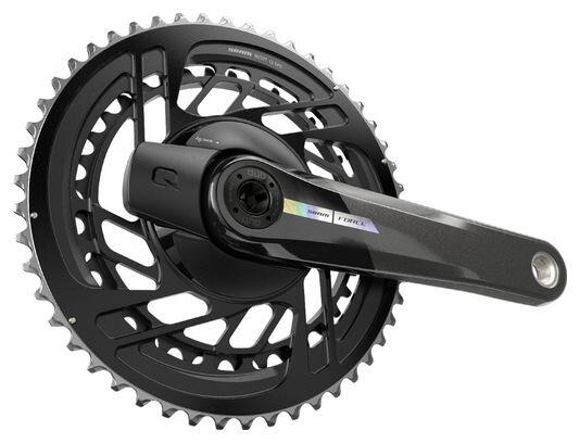 Guarnitura con sensore di potenza Sram Force D2 DUB 48-35 Denti 2x12V Nero (Senz 2/2