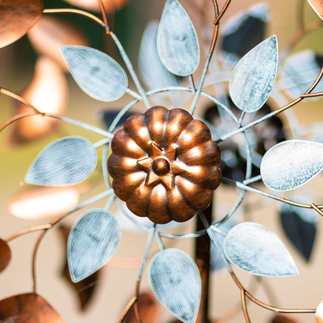 Windvanger HQ Metal Wind Spinner: Copper Leaf Duett 110223 Brons 36 x 122 cm 7/7