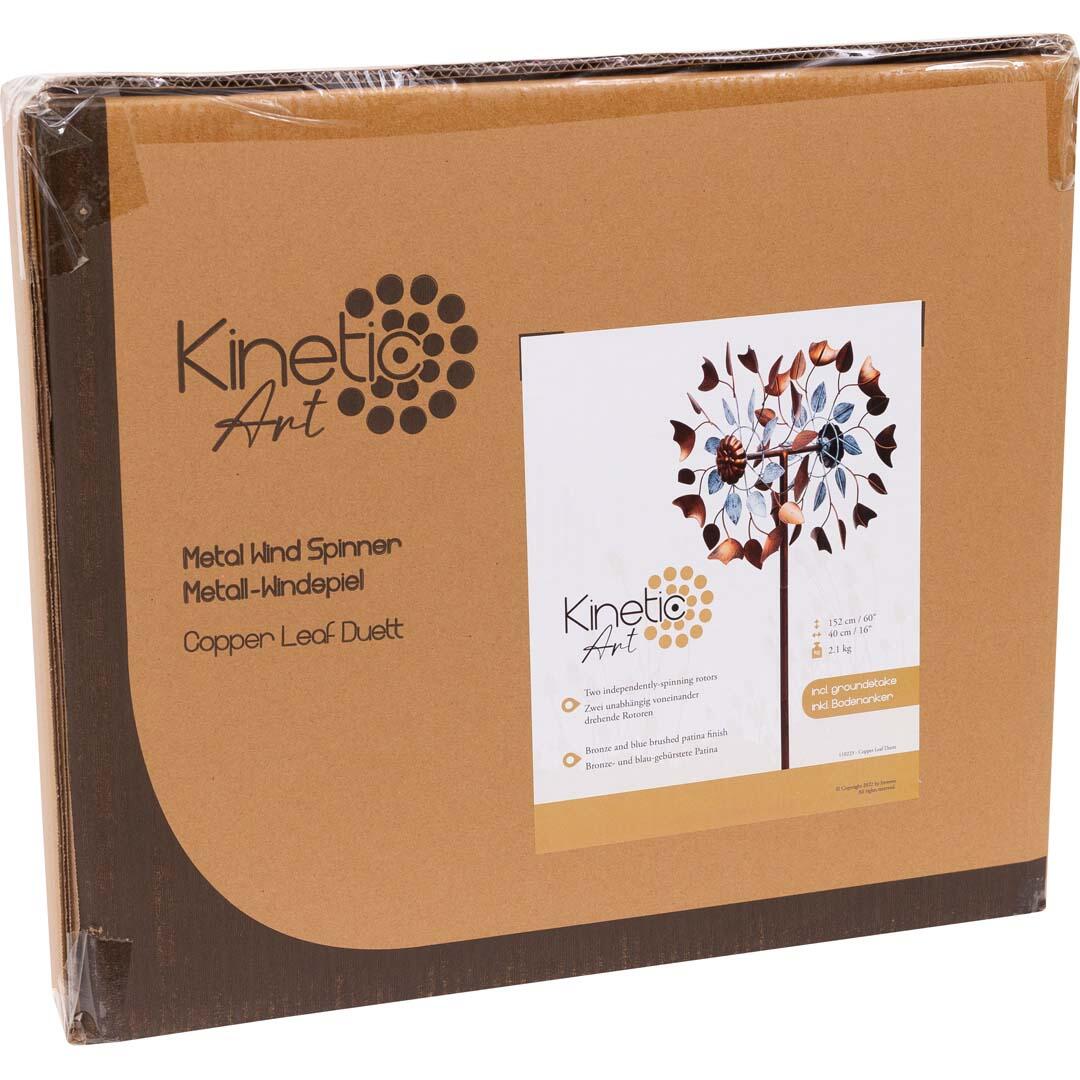 Windvanger HQ Metal Wind Spinner: Copper Leaf Duett 110223 Brons 36 x 122 cm 2/7
