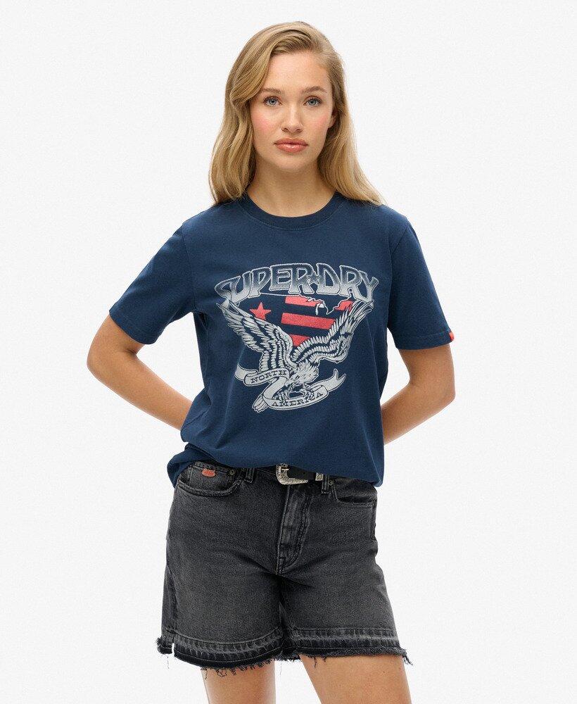 superdry Emellish Varsity Relaxed T‑shirt van katoen 1/4