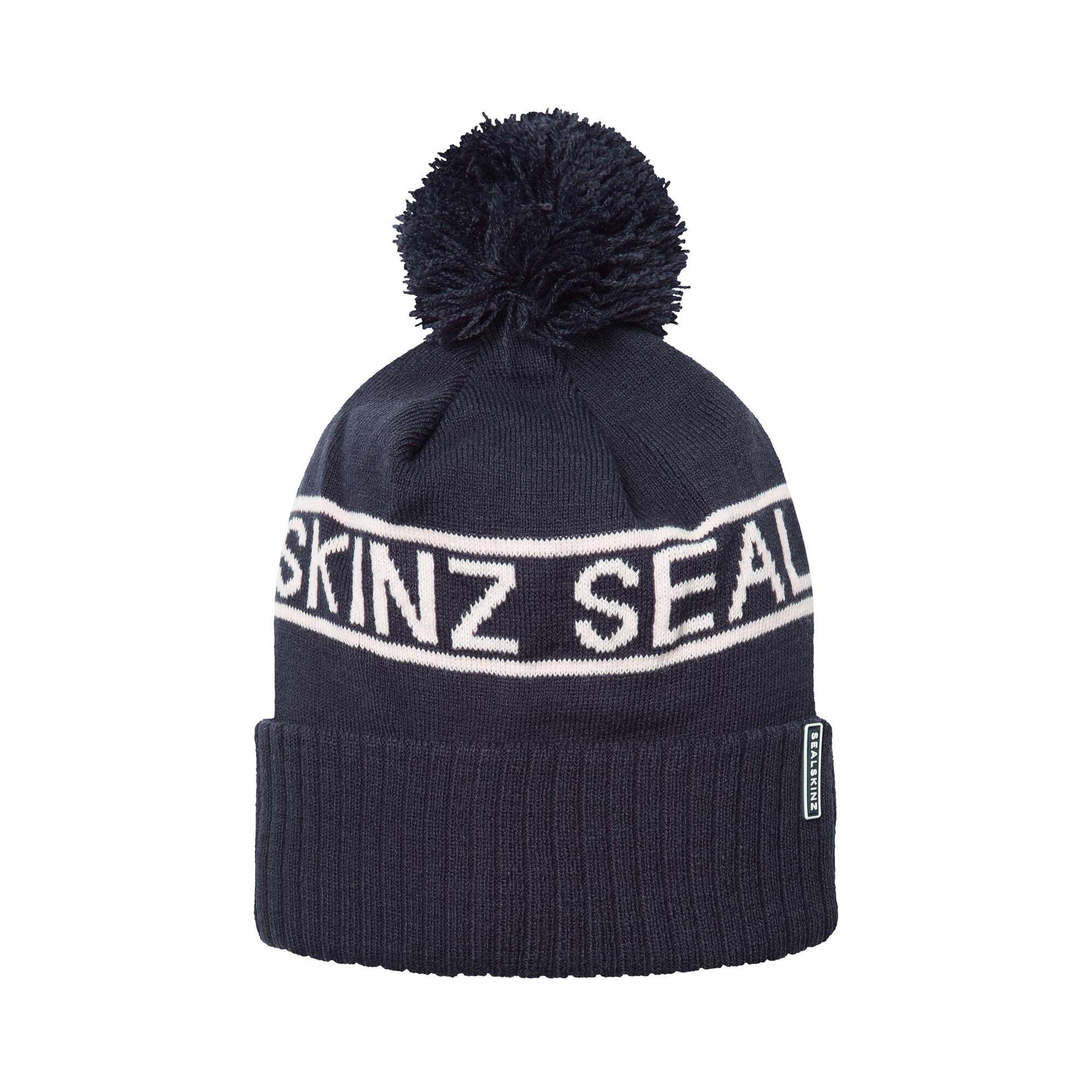SEALSKINZ Mens & Ladies Waterproof Cold Weather Icon Bobble Hat