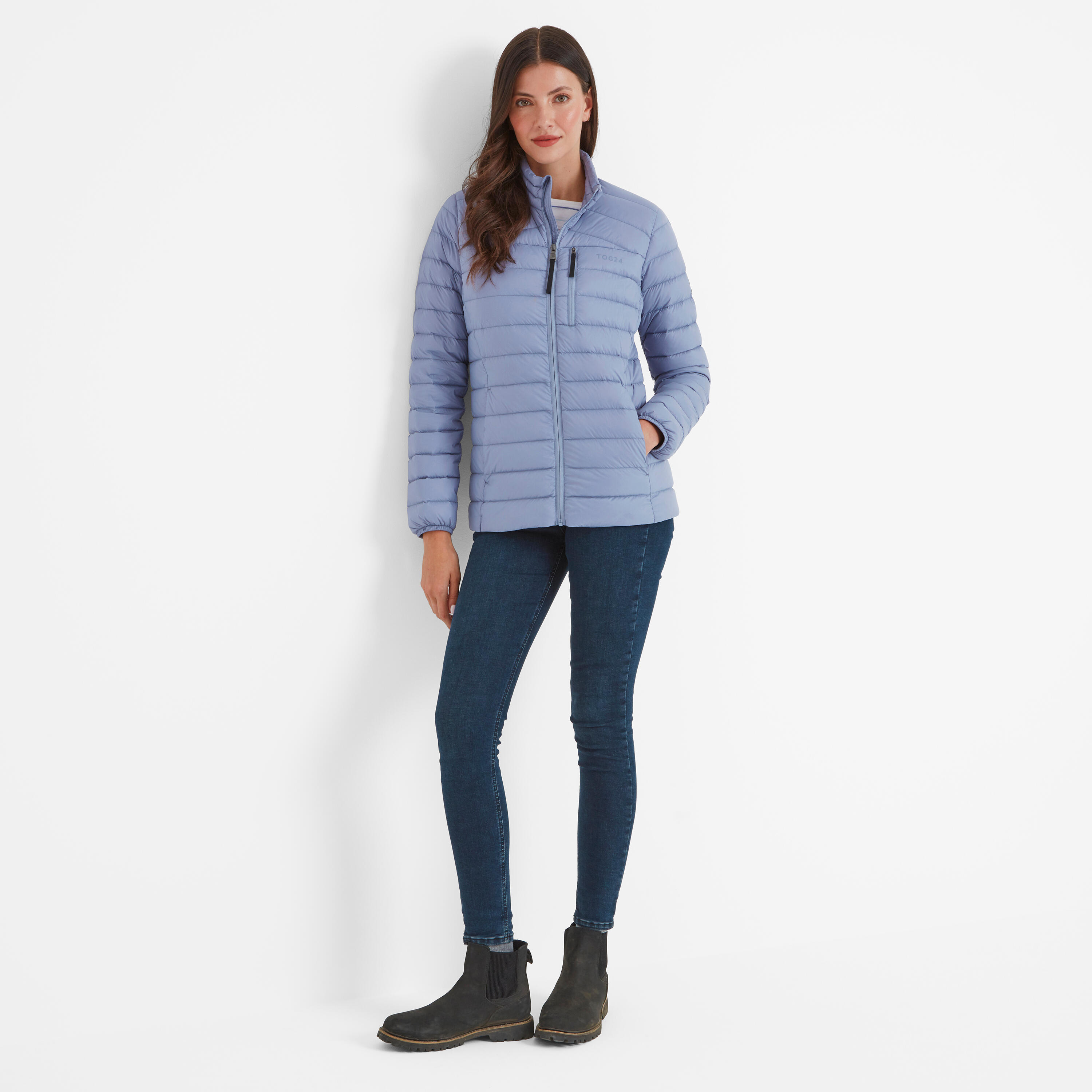 North RDS Womens Down Funnel Jacket 3/4