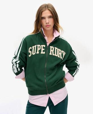 Weite Sportjacke mit Reißverschluss Athletic Applq von SUPERDRY