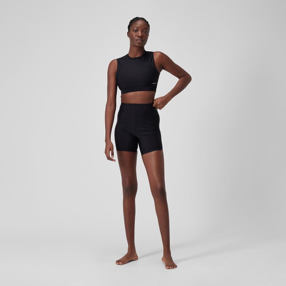 SPEEDO Womens Solid Bikini Top with Mesh