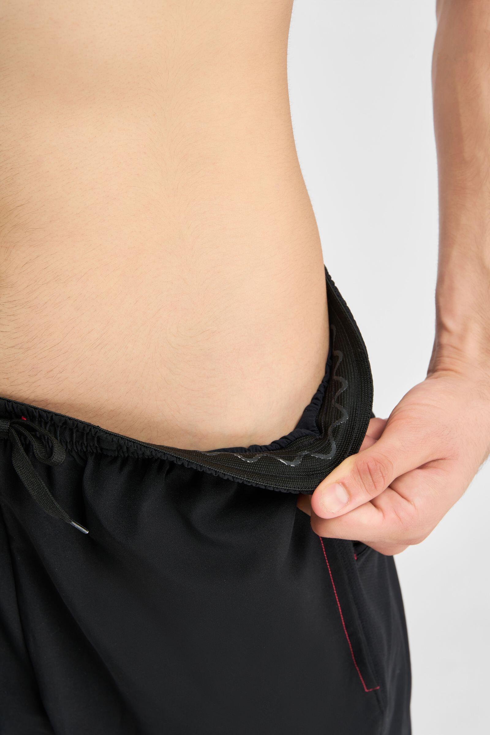 Pantaloncini da Corsa Uomo con Tasca, Fitness & Running Nero 5/7