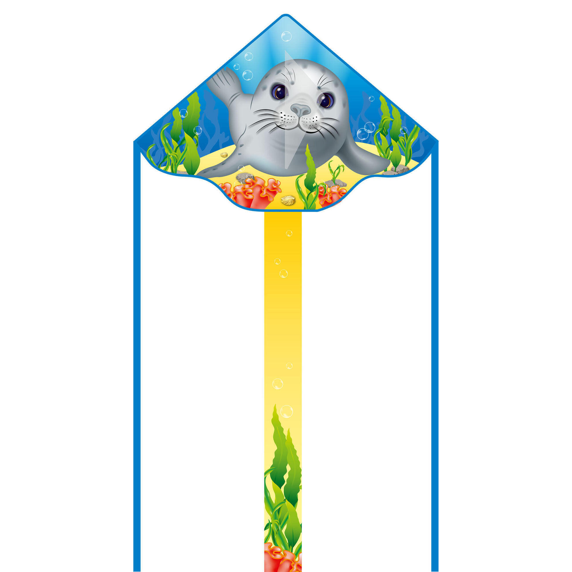 Hq - Cerf-volant Pour Enfants Hq Simple Flyer 120 Seal 102005 Bleu 120 X 75 Cm - Cerf Volant - Taille Unique - Decathlon