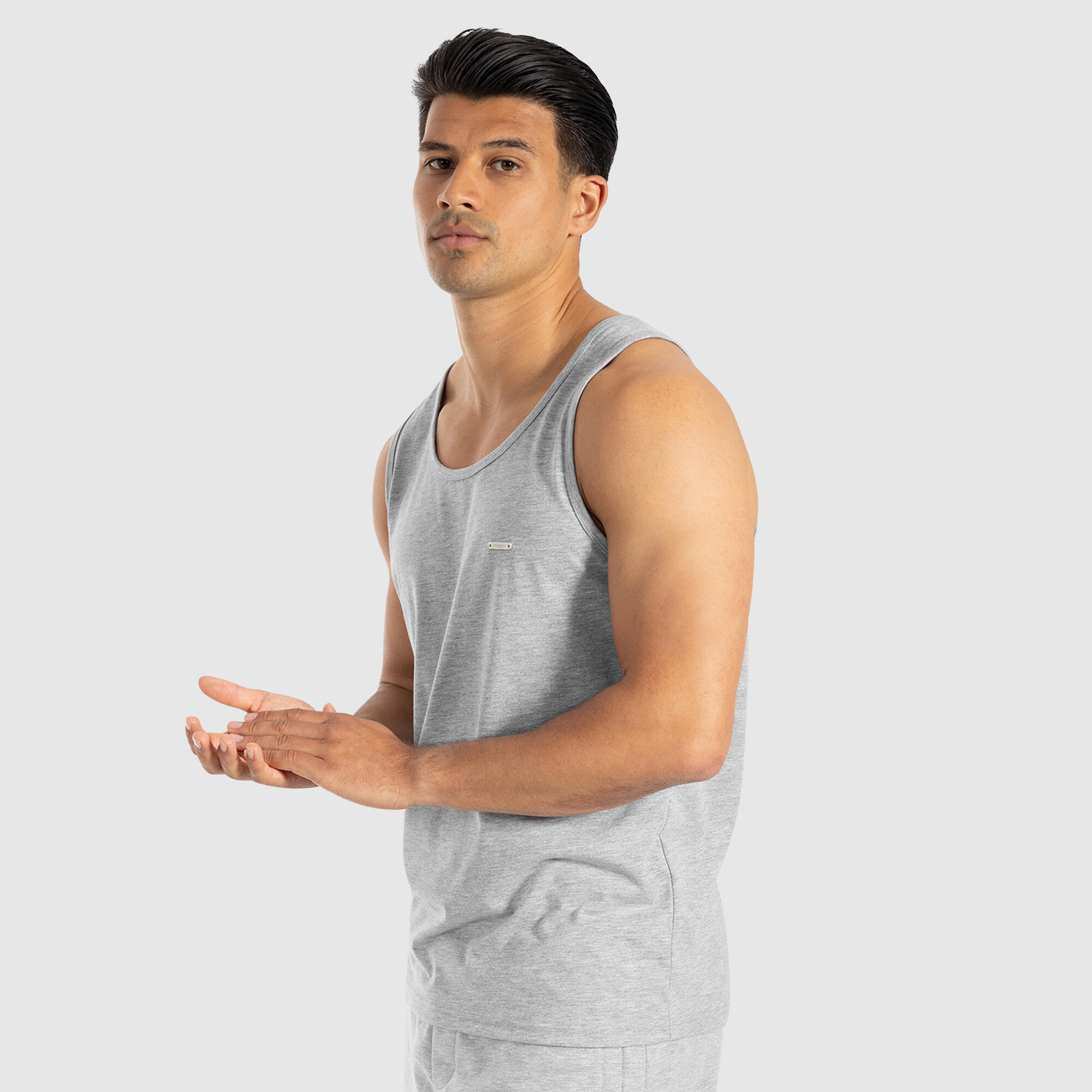 Herren Tank Top Arian Grau Melange 2/5