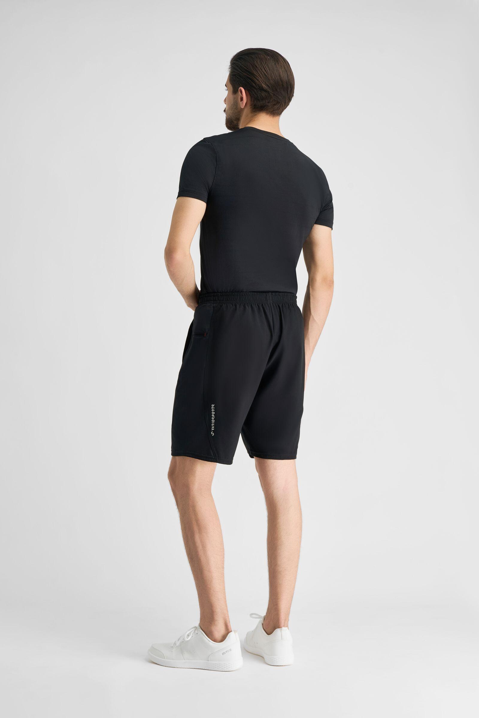 Pantaloncini da Corsa Uomo con Tasca, Fitness & Running Nero 3/7