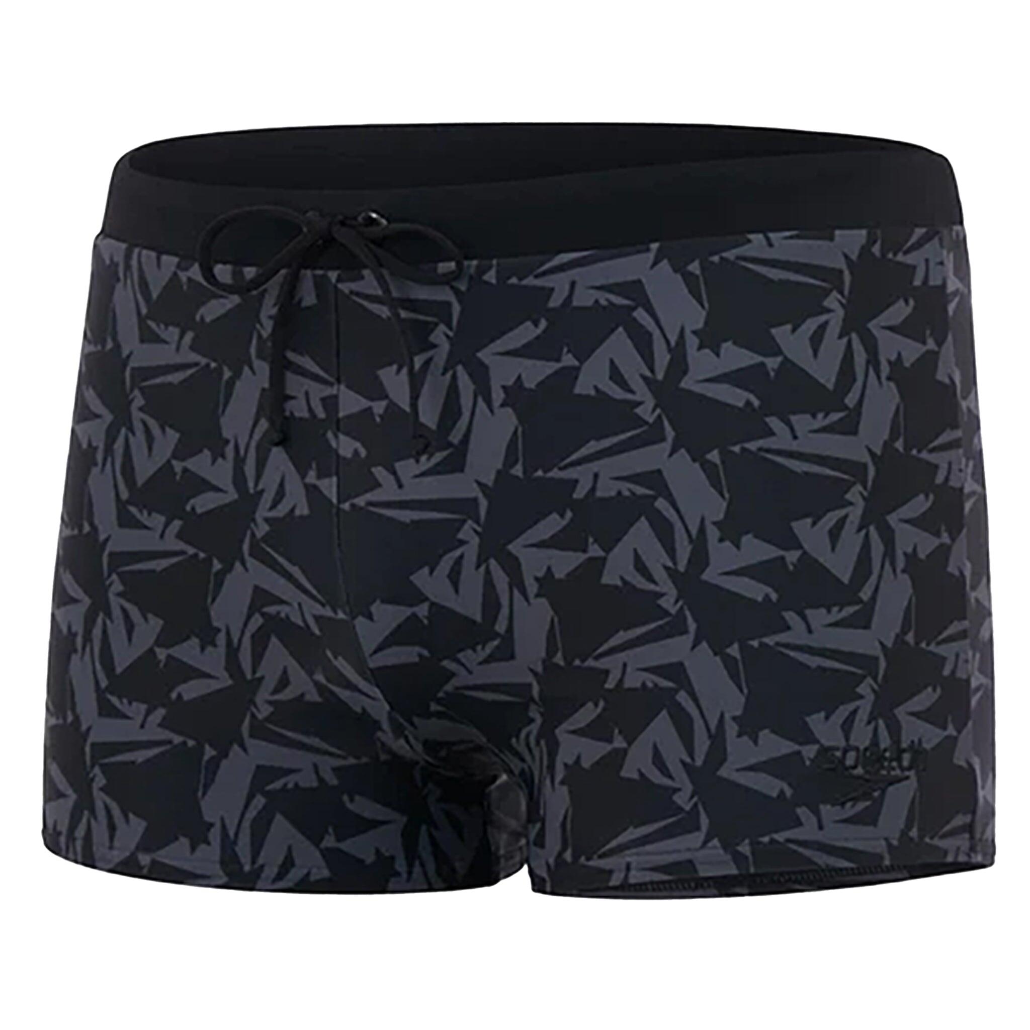 SPEEDO Speedo Valmilton Asht Mens Black/Grey Swimming Trunks