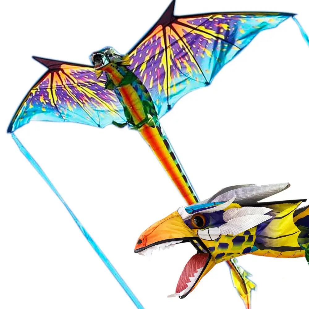 Children's Kite X-Kites 3D Dragon 2190030 Green 195 x 86 cm