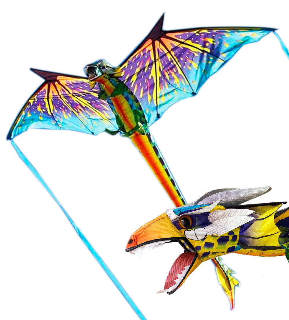 ELLIOT Kindervlieger X-Kites 3D Dragon 2190030 Groen 195 x 86 cm
