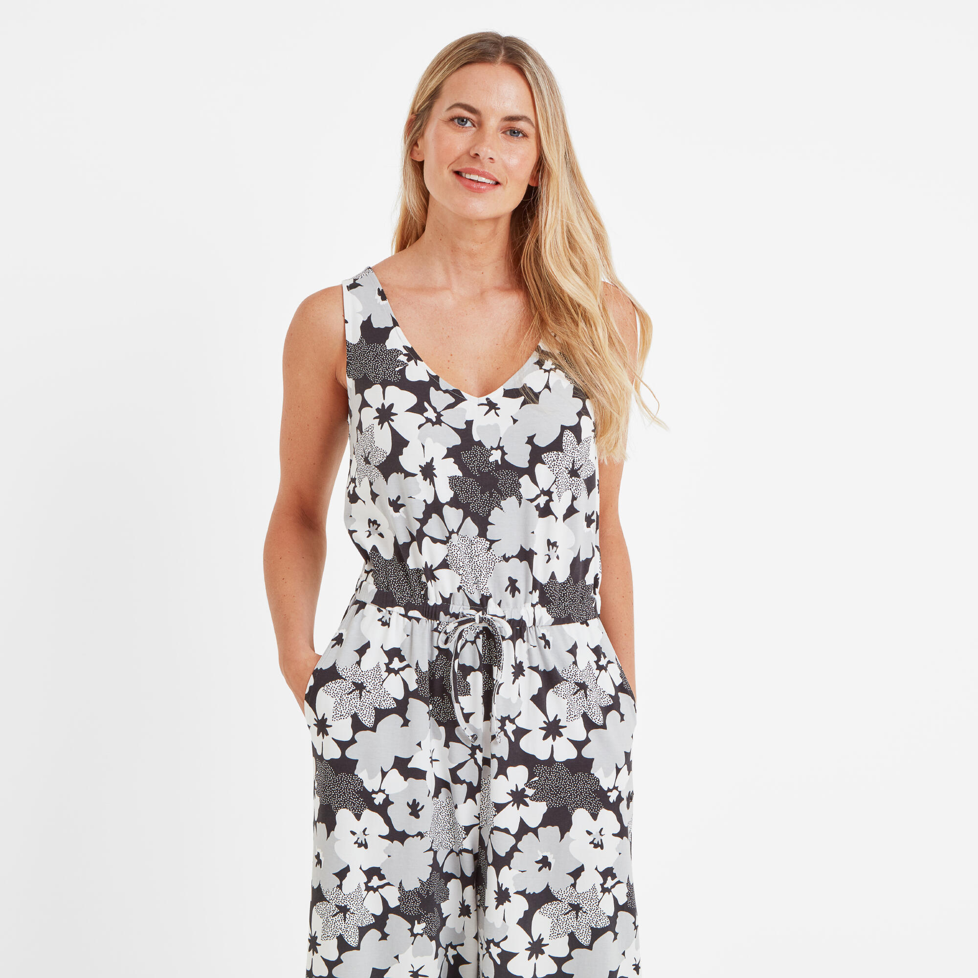 Emmie Womens Jumpsuit 3/4