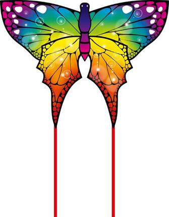 Latawiec dziecięcy HQ Butterfly kite tęcza 102226 Rainbow 110 x 82 cm