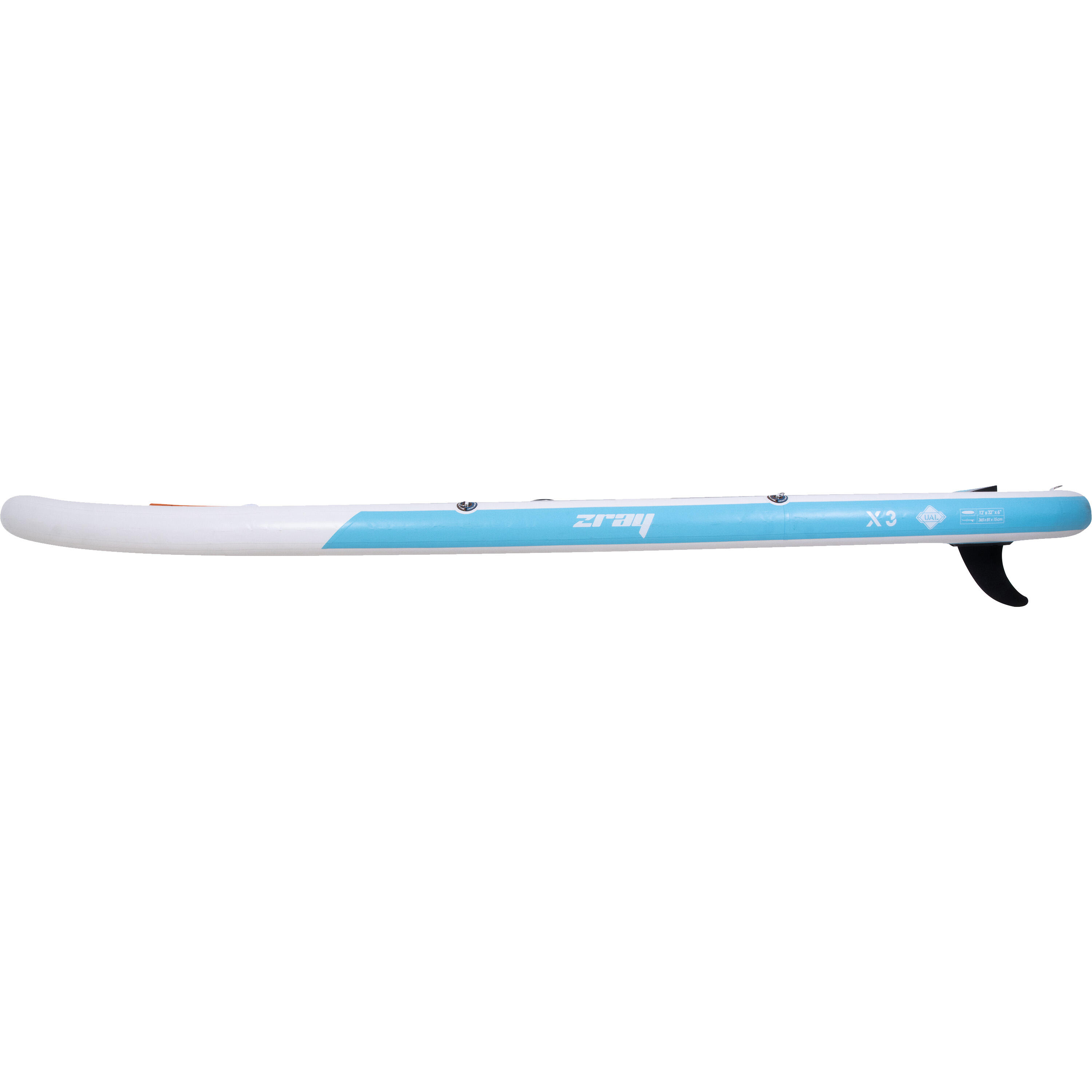 X3 SUP blau 365x81x15cm Stand Up Paddle Board aufblasbar Komplettset + Zubehör 6/7