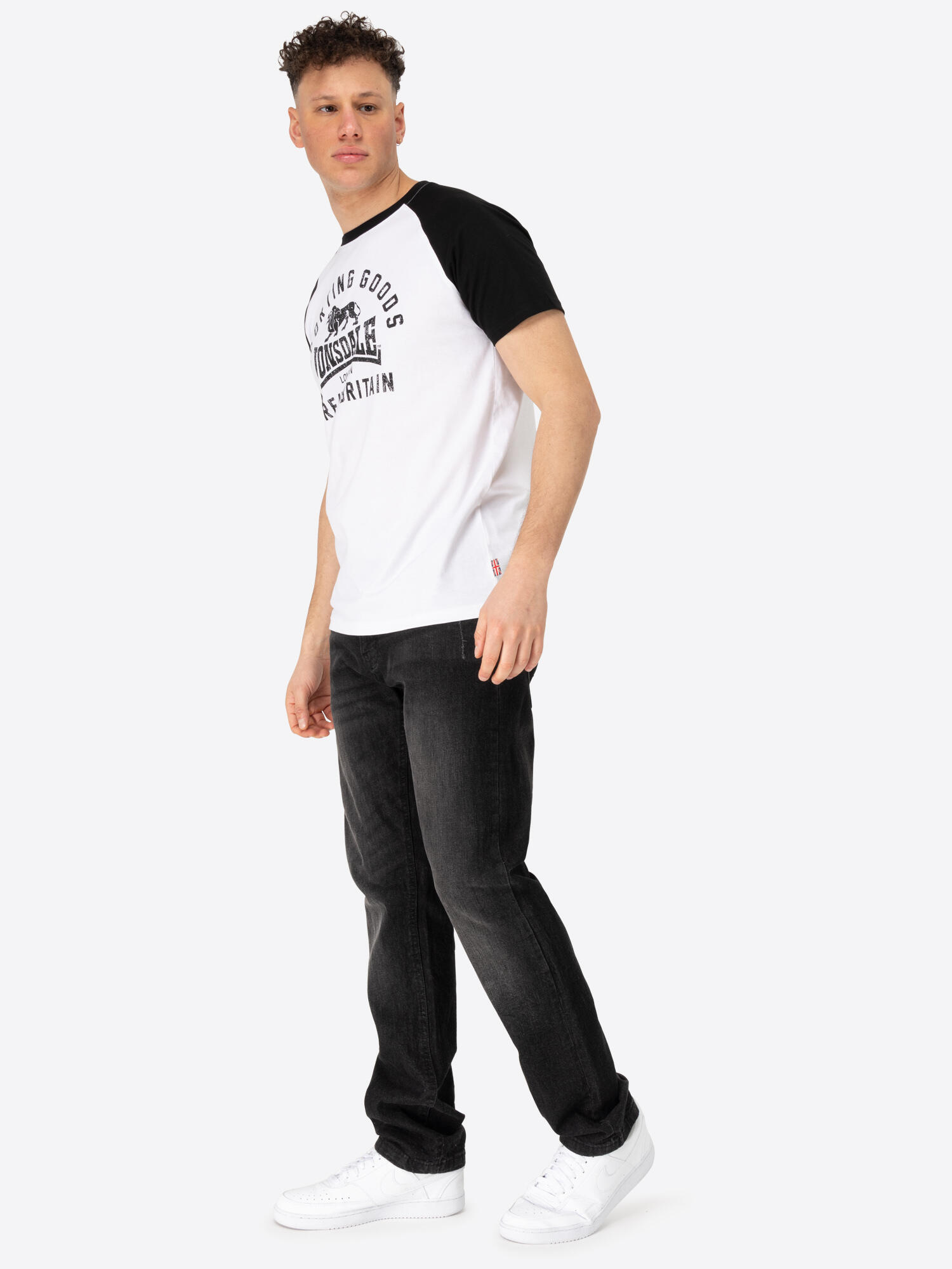 LONSDALE Heren-T-shirt normale pasvorm TRENANCE 3/6
