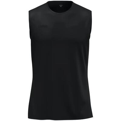 Tanktop - fitness - heren - jako uni - ademend, mesh-rug - zwart