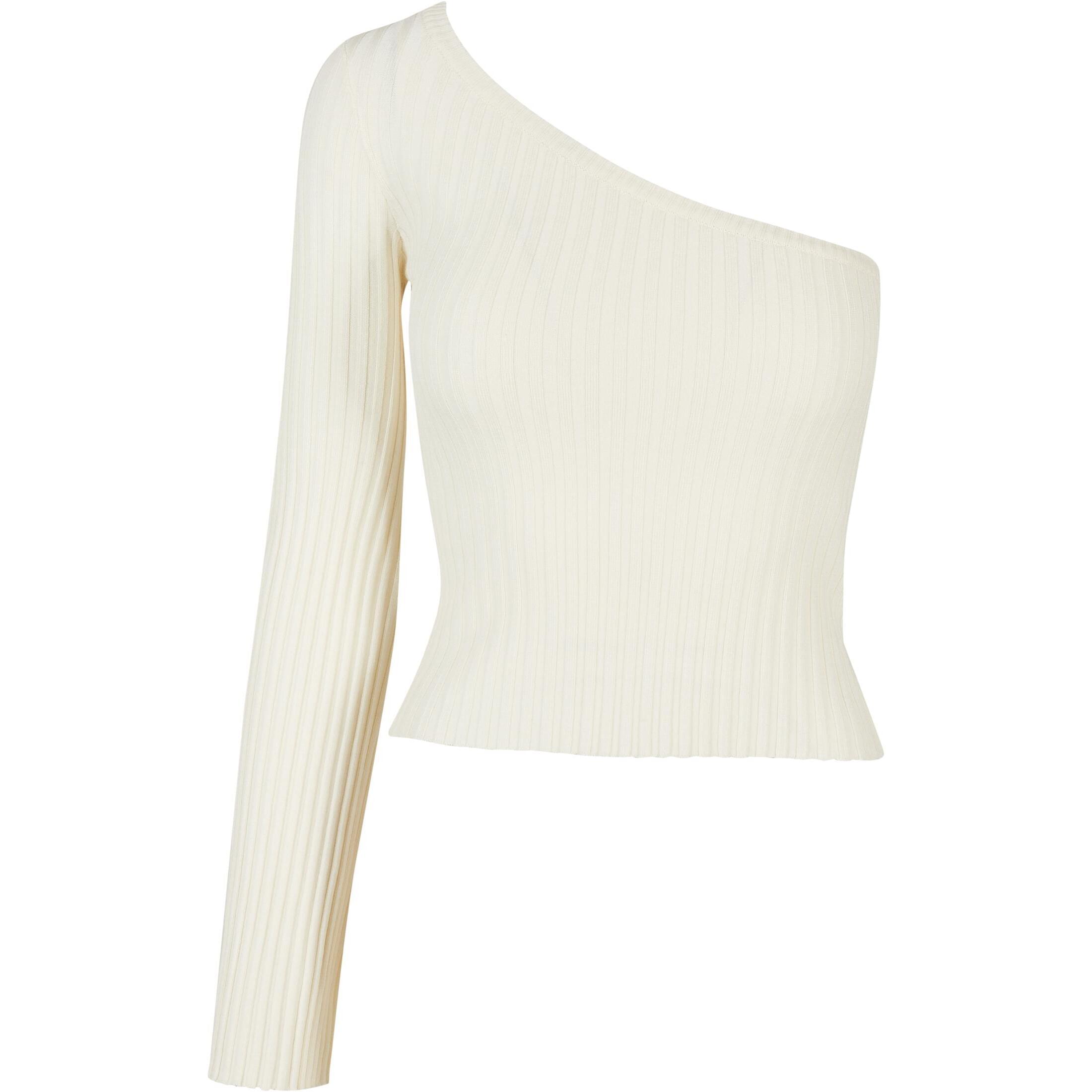 URBAN CLASSICS Sweater court ribbed knit one sleeve woman Urban Classics