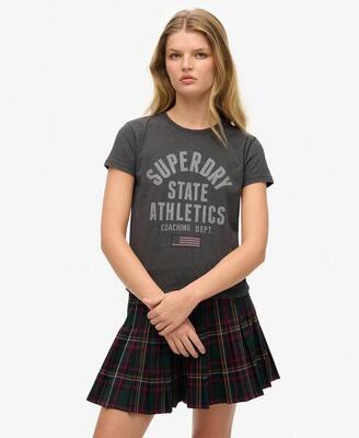Grafisches athletisches Slim-Fit T-Shirt