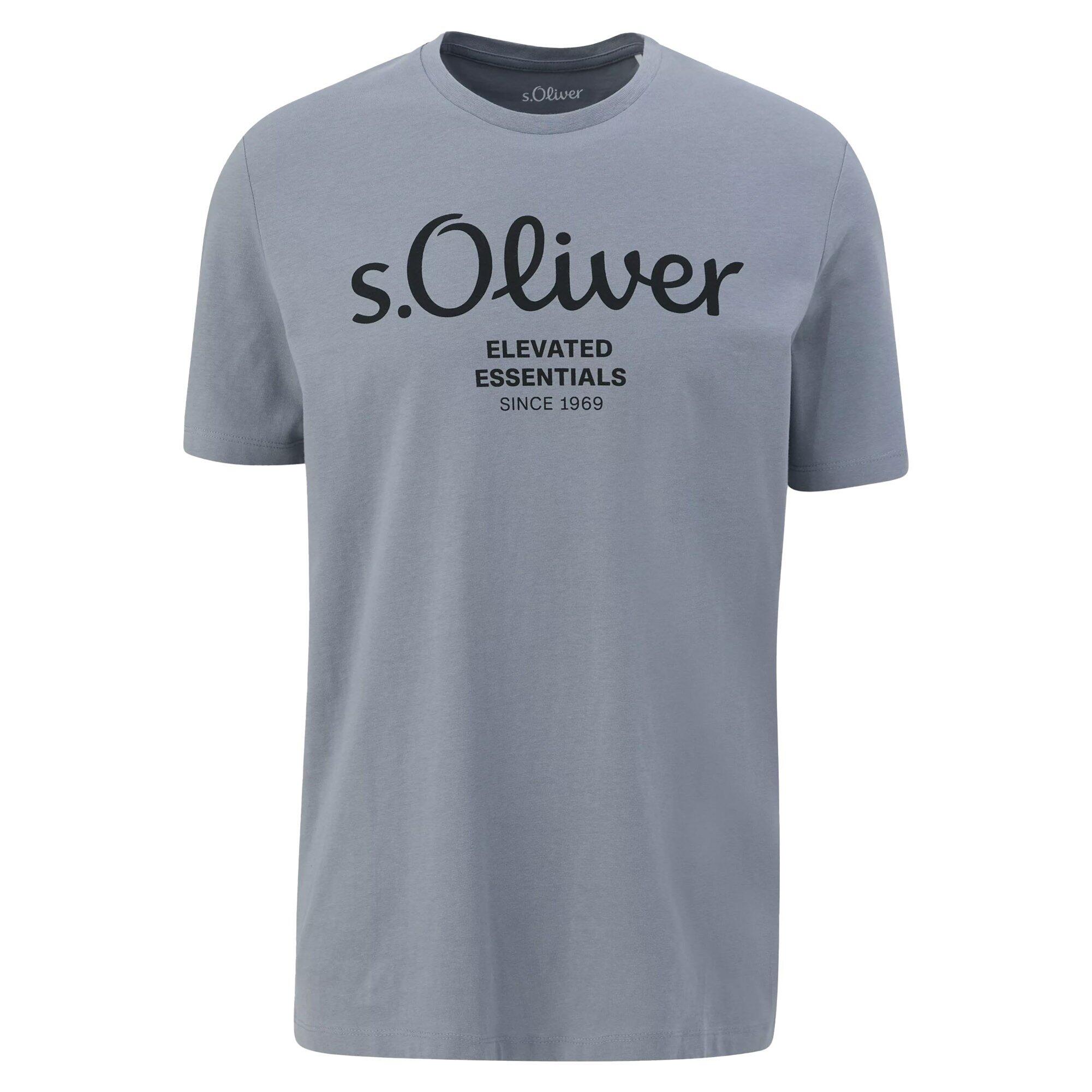 T-Shirt Herren 4er Pack Bequem sitzend-Logo T-Shirt 6/7