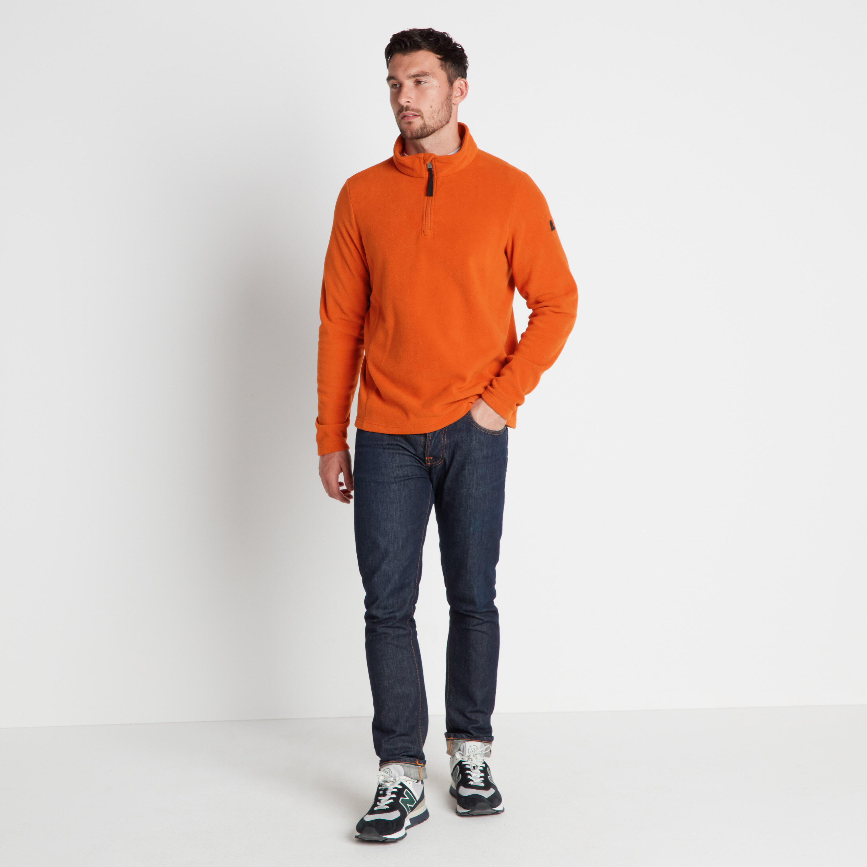 Revive Mens Fleece Zip Neck 3/4