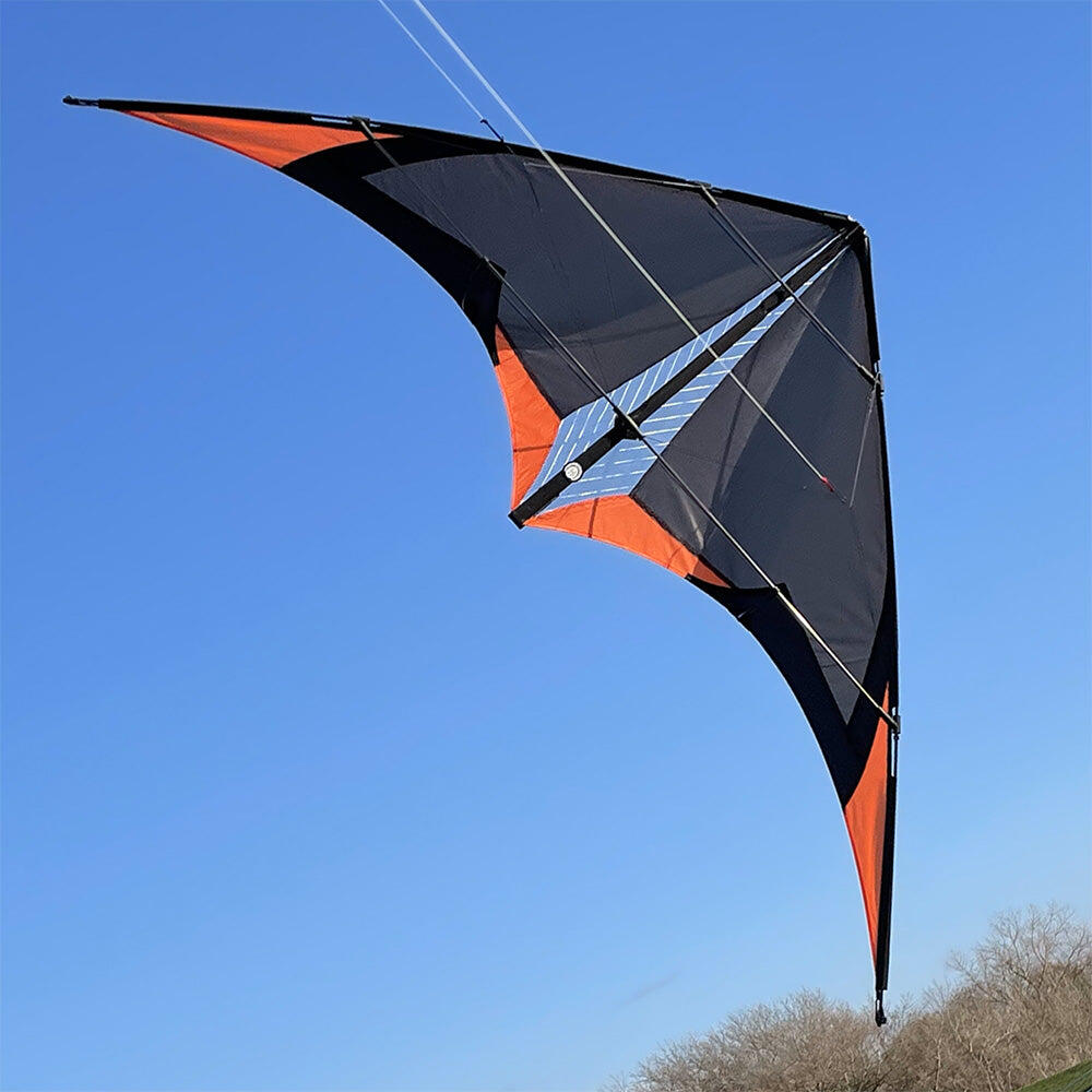 Stuntvlieger Spiderkites Elektra 2 Grey - Orange 020057-2 Grijs 175 x 75 cm 3/7