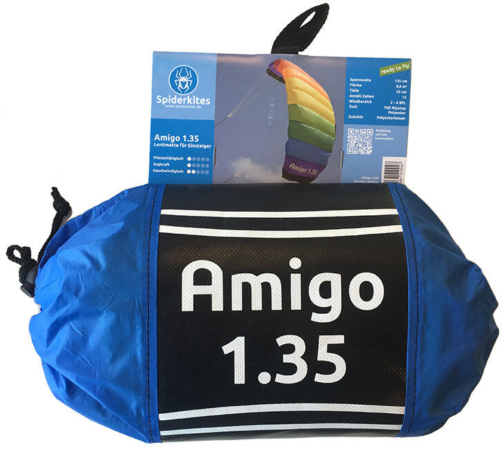 Matrasvlieger Spiderkites Amigo 1.35 Rainbow 10005 Regenboog 135 x 55 cm 2/7