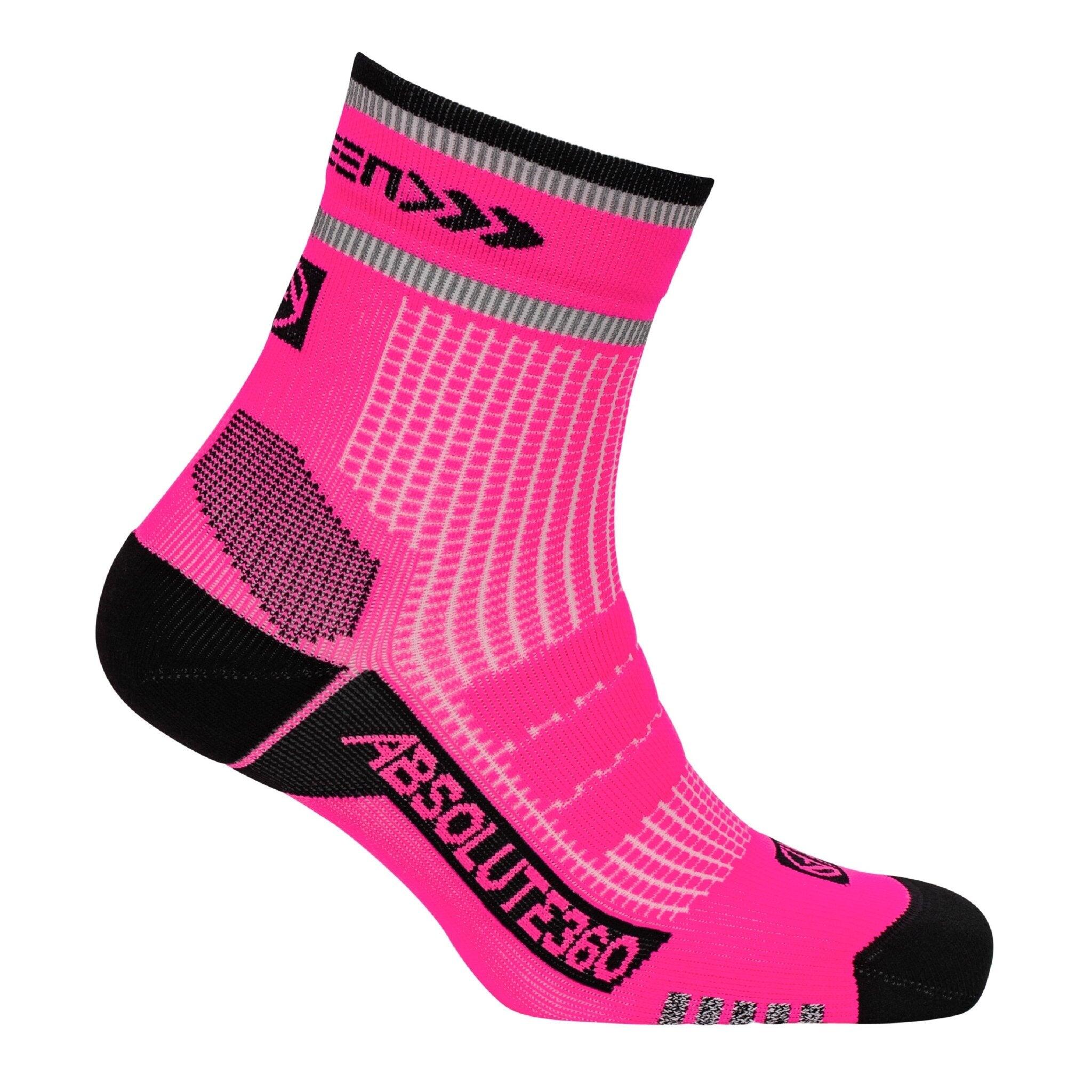 ABSOLUTE360 [BE SEEN] Performance Running Socks - Quarter