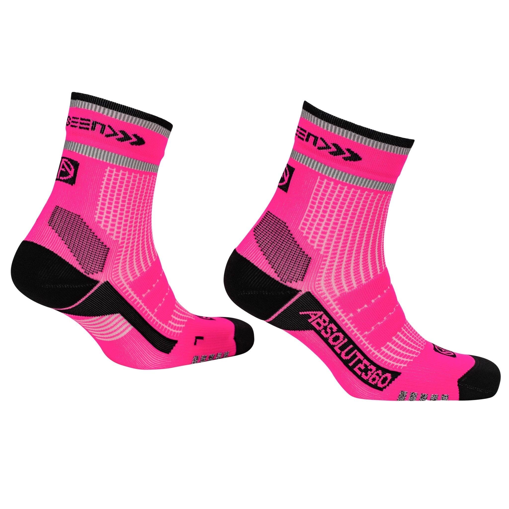 [BE SEEN] Performance Running Socks - Quarter 3/3