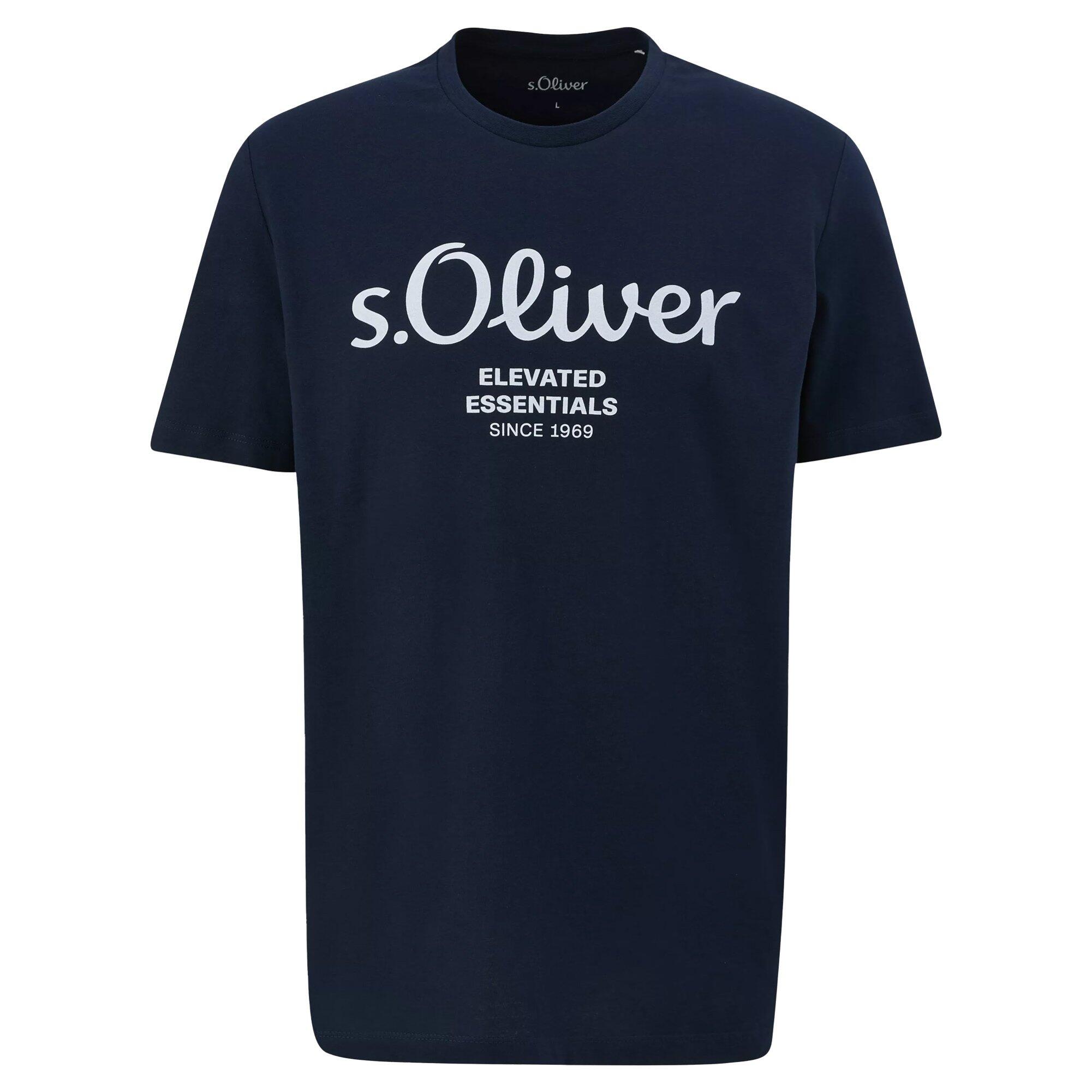 T-Shirt Herren 4er Pack Bequem sitzend-Logo T-Shirt 3/5
