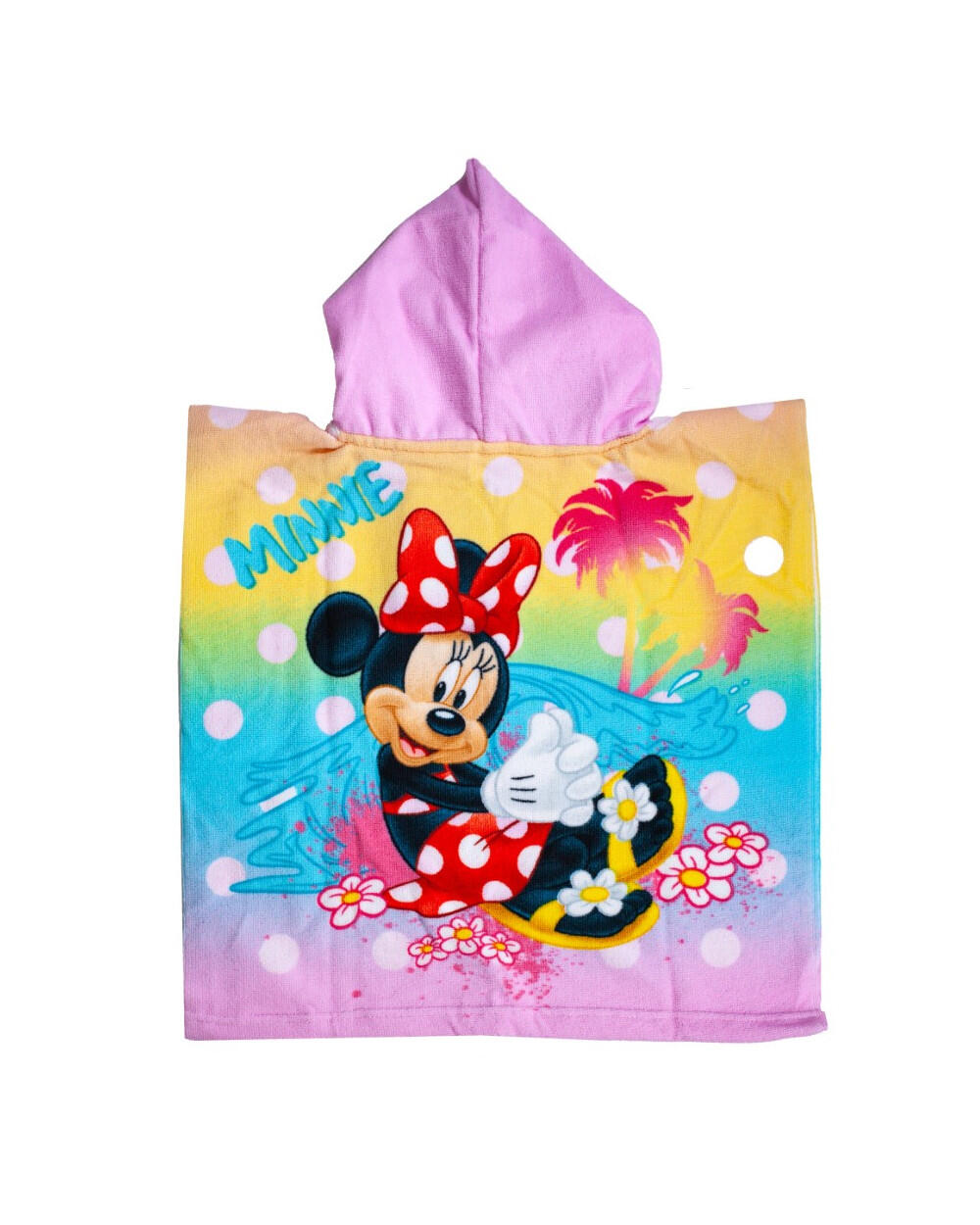 PONCHO INFANTIL 50X100CM MICROFIBRA DISNEY MINNIE MOUSE 2/4