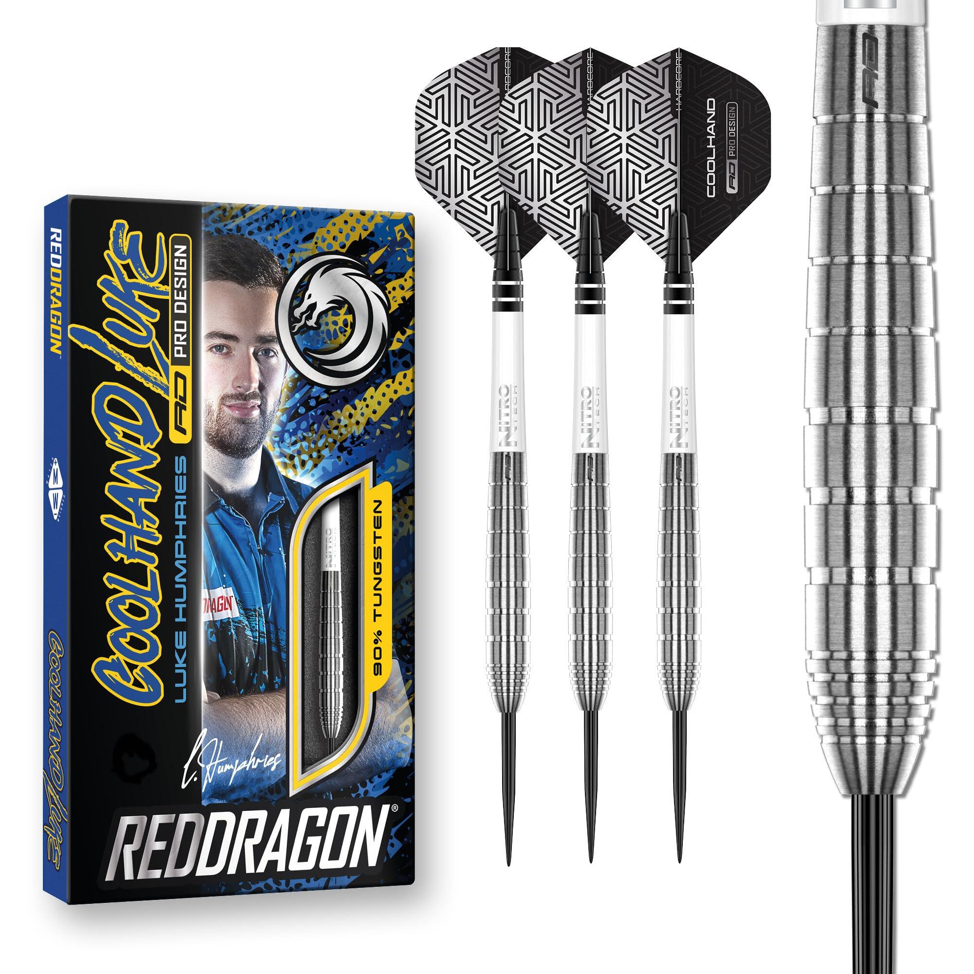 RED DRAGON DARTS RED DRAGON – Luke Humphries TX1 Pioneer 24g 90% Tungsten Professional Darts Set