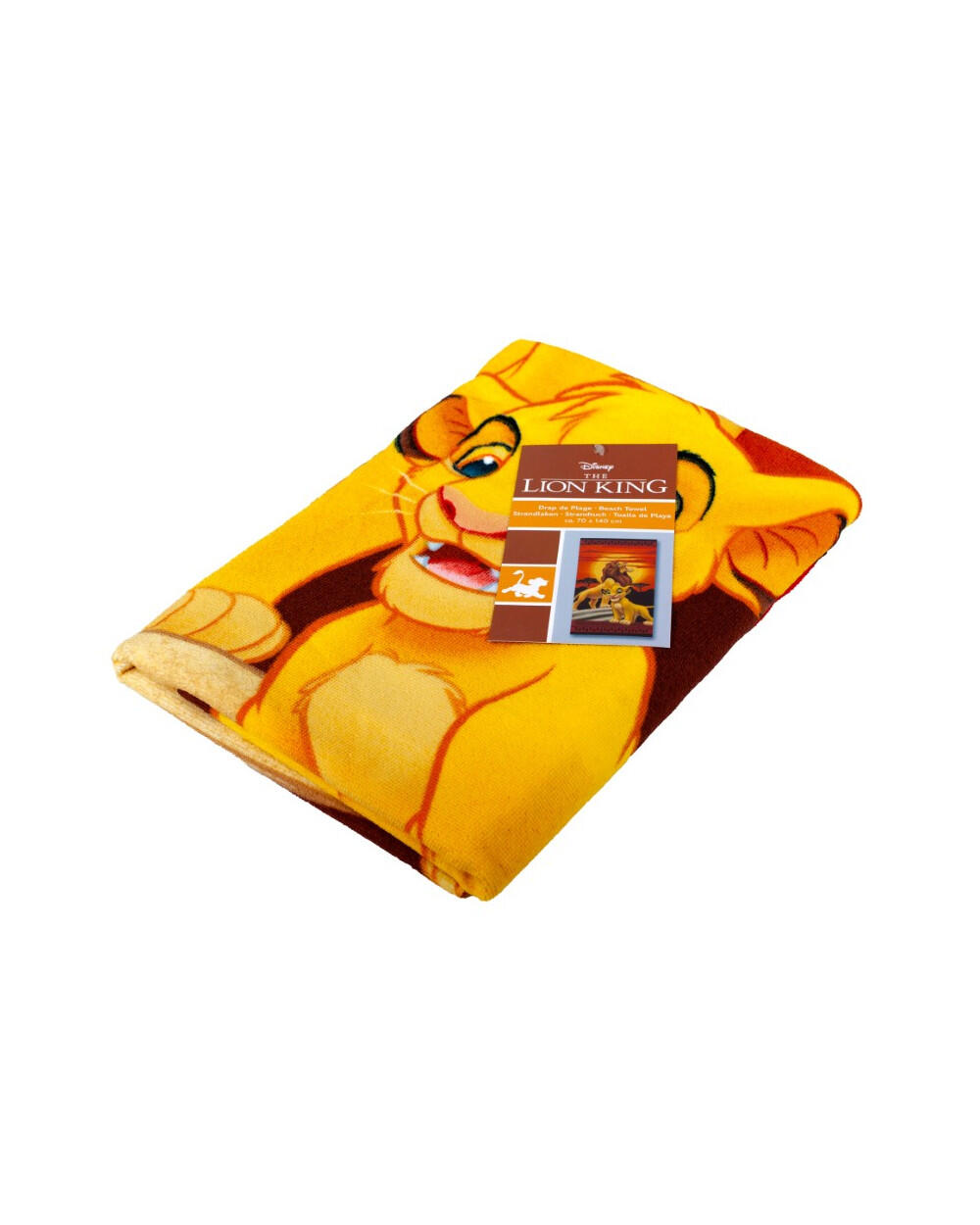 TOALHA INFANTIL 70X140CM MICROFIBRA DISNEY REI LEÃO 2/5