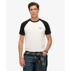 T-shirt de baseball logo essentiel en coton biologique