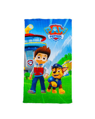Kinder handdoek 70x140cm microvezel pootpatrouille