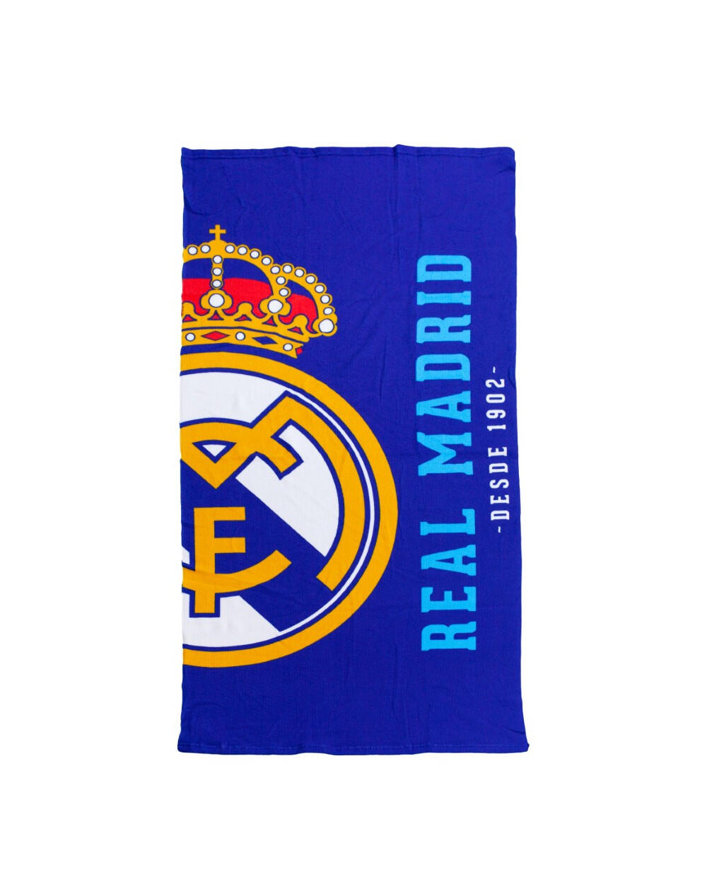 Toalha infantil 70x140cm microfibra real madrid