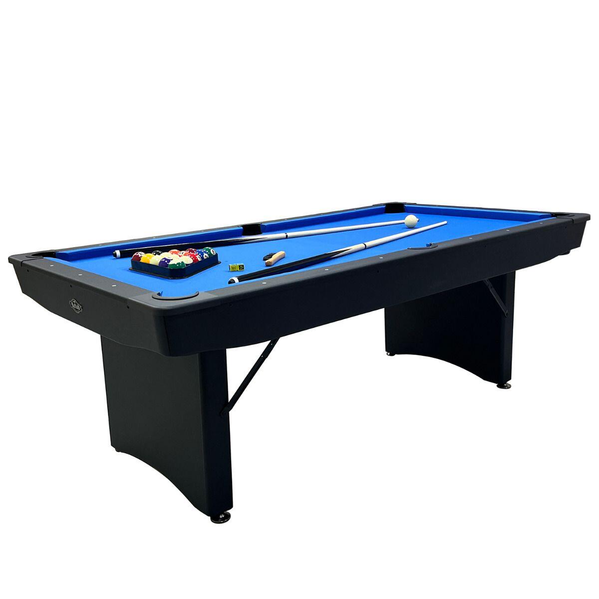 JOHN WEST Tavolo da biliardo pieghevole 6ft nero, accessori inclusi