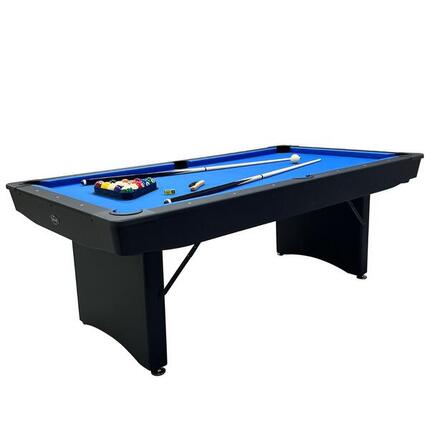 zusammenklappbarer Pool Billardtisch 6ft Schwarz inkl. Zubehör