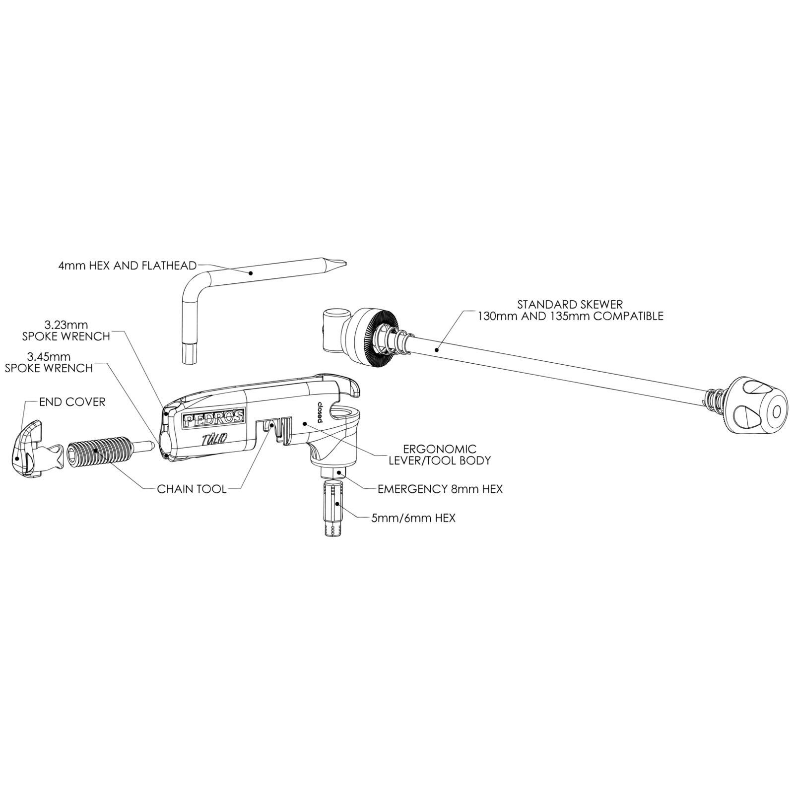 Pedro's Tulio Rear Axle Tools 5/7