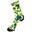 Steigen 3/4長度 迷彩綠色 運動襪