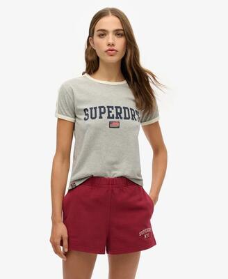 Gestreept dames-t-shirt superdry athletic essential